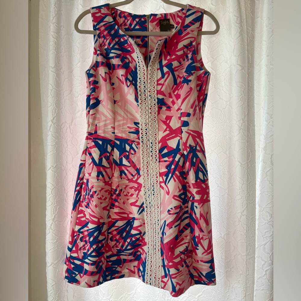 Pink and blue summer Mini dress
